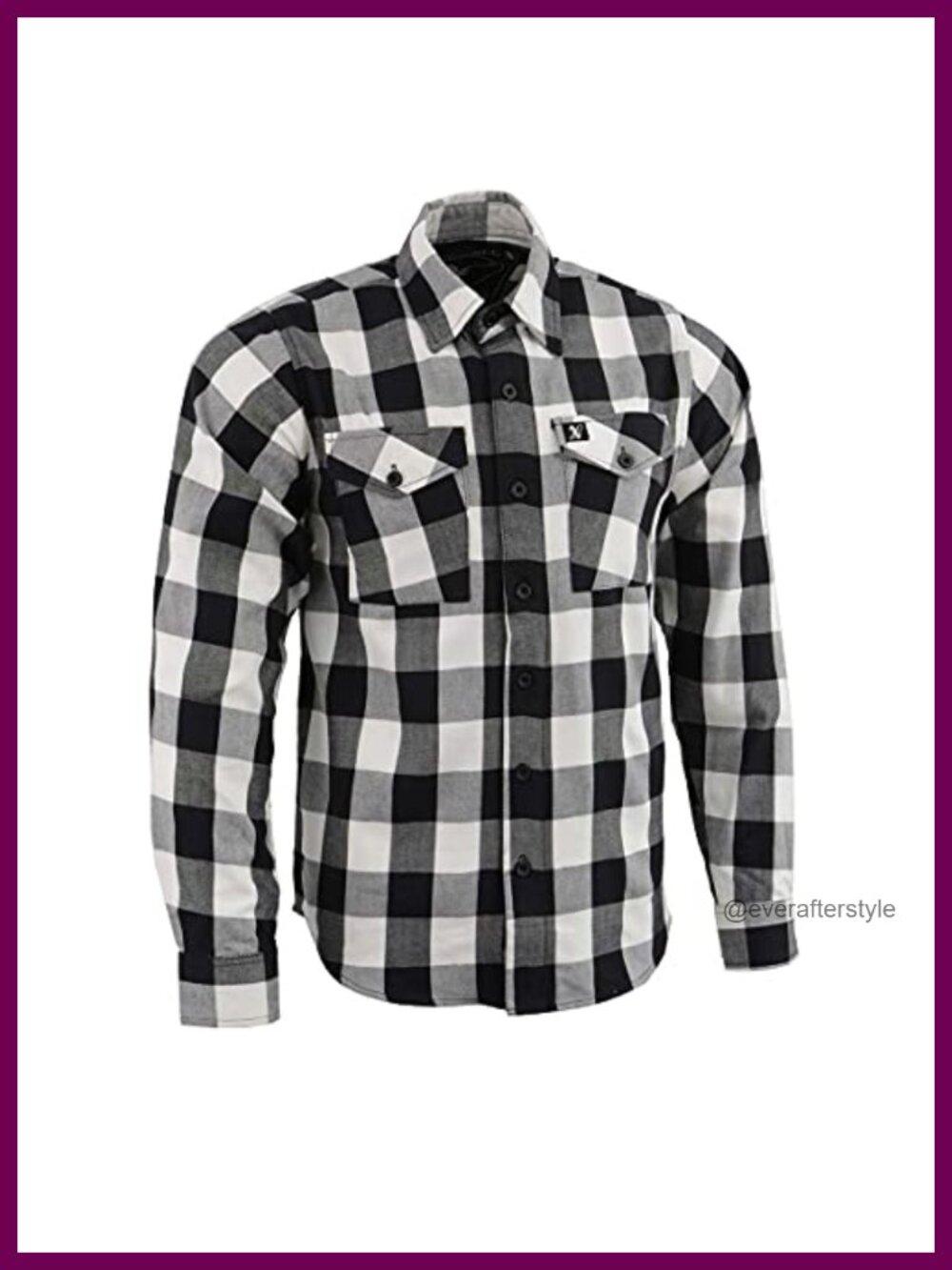 Men's Cotton Flannel Button Down Shirt Long Sleeve Plaid Casual